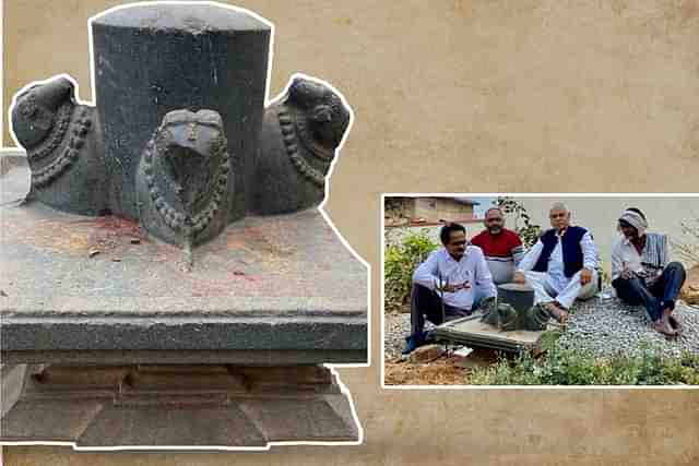 Shivaling surrounded by four Nandis found in Telangana (File Photo from @Pleach_India)