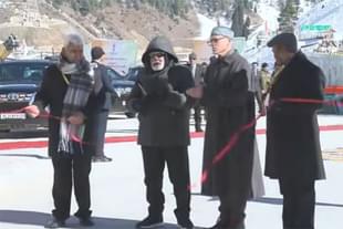 J-K: PM Modi inaugurates Z-Morh Tunnel in Sonamarg (Photo/ANI)