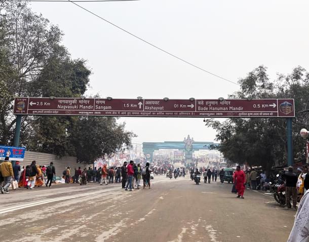 Clear signboards directing pilgrims (Ankit Saxena/Swarajya)