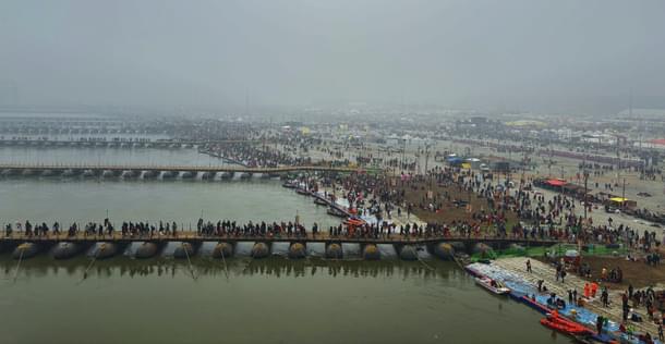 The pontoon bridges (Ankit Saxena/Swarajya)