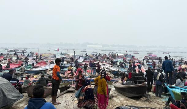 Boat rides for pilgrims (Ankit Saxena/Swarajya)