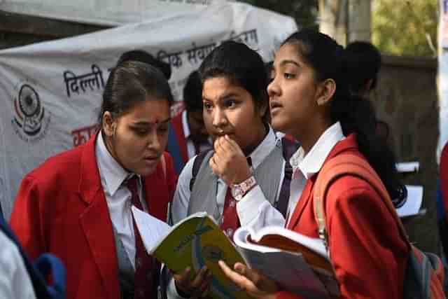School students in Delhi. (@cbse.students.india/facebook)