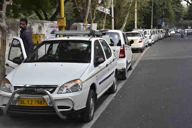 Ola and Uber Cabs in Delhi (Sushil Kumar/Hindustan Times via Getty Images)
