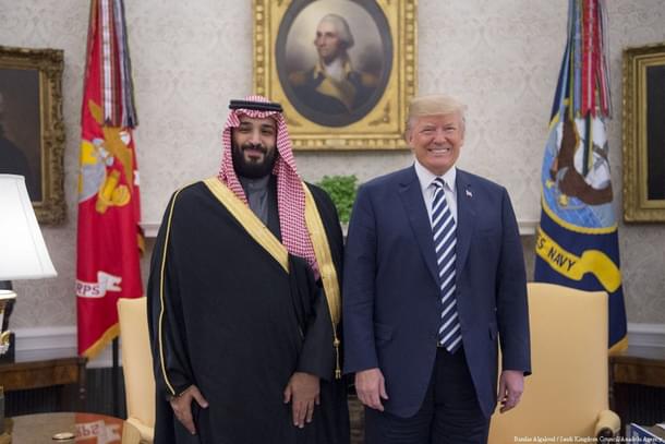 US President Donald Trump with Crown Prince of Saudi Arabia