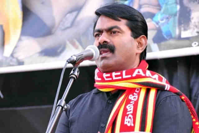Seeman, leader of the Naam Tamilar Katchi.