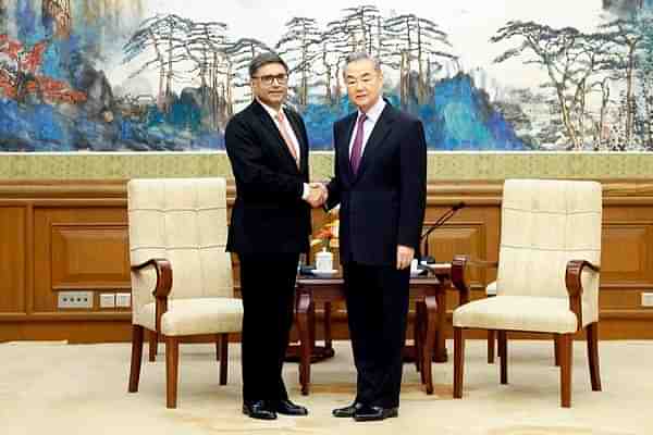 Indian Foreign Secretary Vikram Misri with Chinese Counterpart Wang Yi