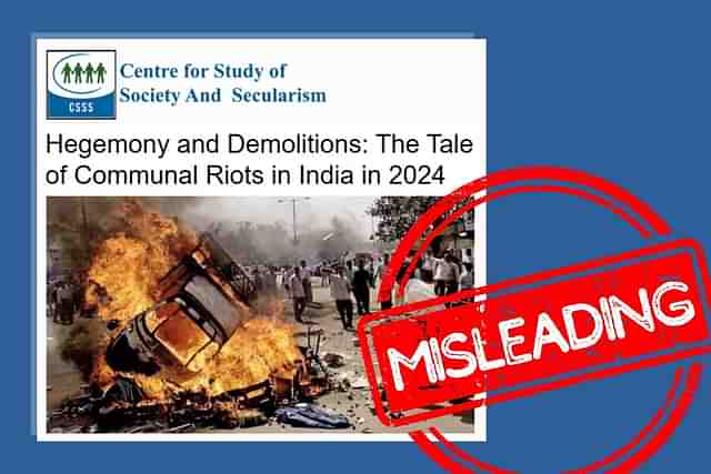 CSSS Report Betrays Truth For Peddling A False Narrative