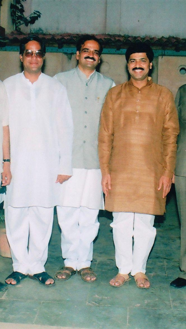 With late Pramod Mahajan and Ananth Kumar.