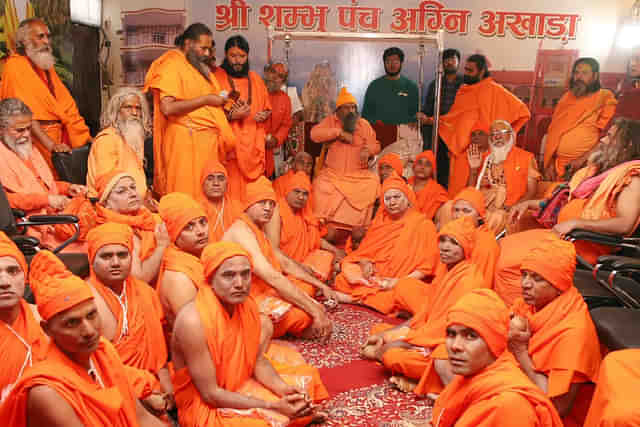 Sadhus of the Shri Panch Dashnami Shambhu Panchayati Agni Akhara at the Mahakumbh (X)