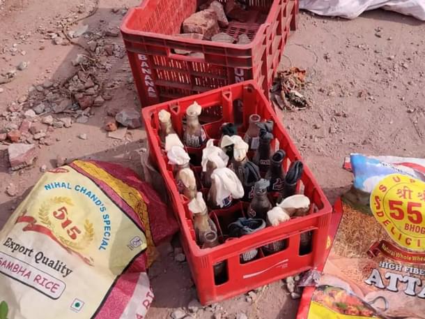 Petrol Bombs stored that day