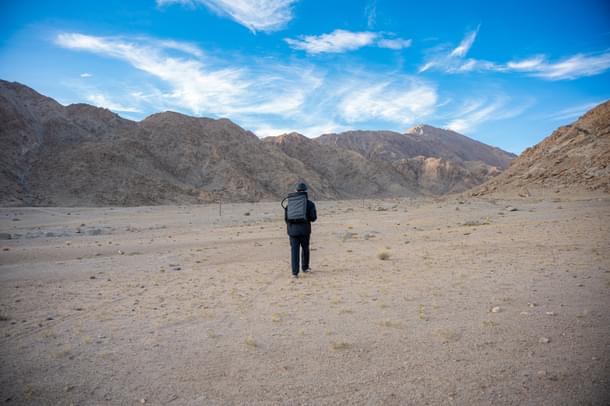 Testing EVS suits and studying geology to simulate space conditions in Ladakh