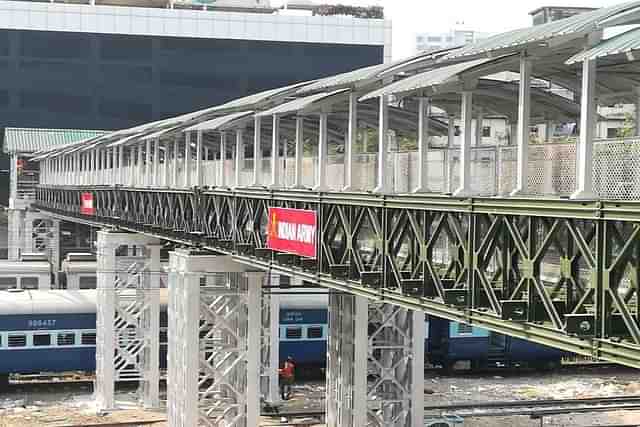 The Foot-over-bridge built at the Elphinstone Road Railway Station (Western Railway/Twitter)