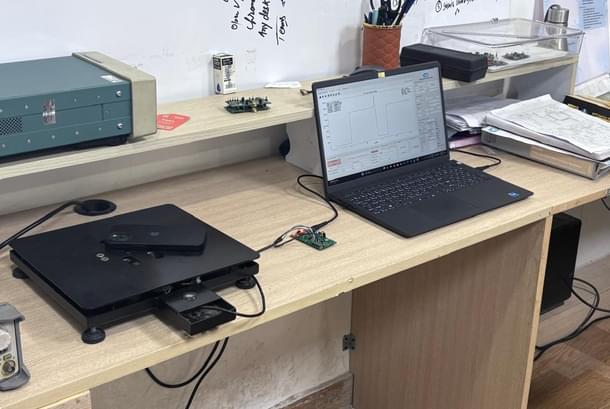Testing of the final product (weighing machine in this case)