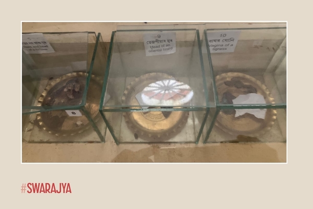 Other ominous elements like head of an oriental lizard, head of a tortoise, and vagina of a tigress.