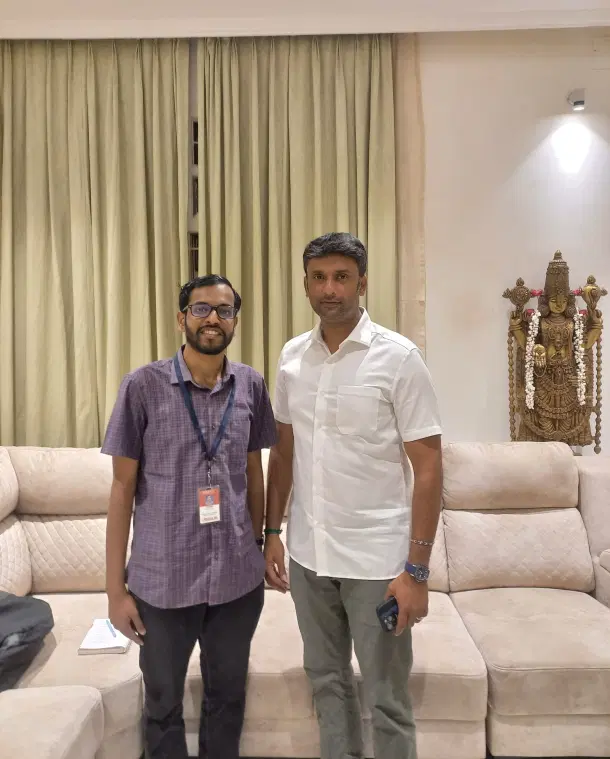 Rajesh with Vinoj Selvam