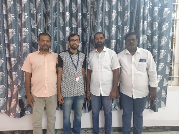 K V Kandan, Sateesh and Prakash (L to R) from Saidapet South