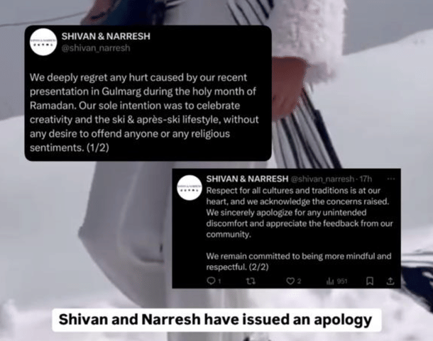 Shivan & Narresh's apology.