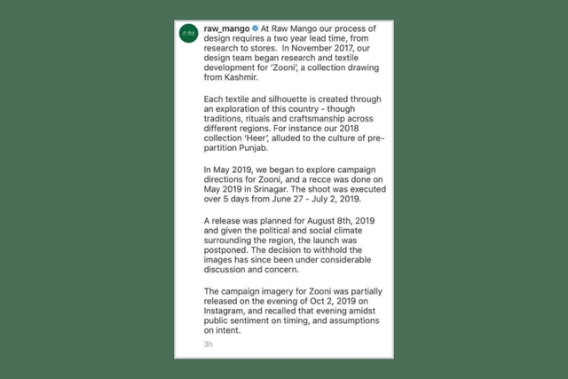 Statement by Raw Mango