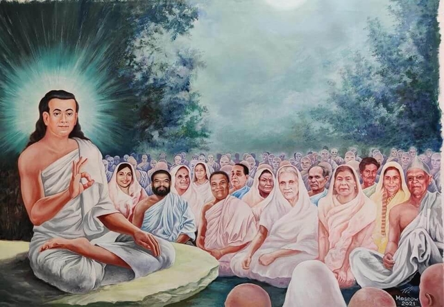 Mahapurush Srimanta Sankardev with his disciples (Source: Organiser)