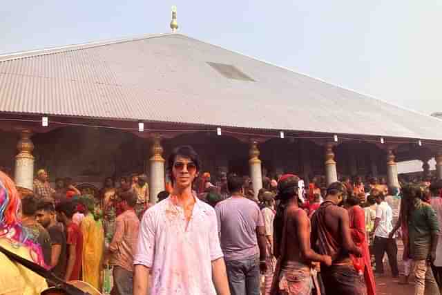 Outside the Kirtan Ghar of Sri Sri Barpeta Satra