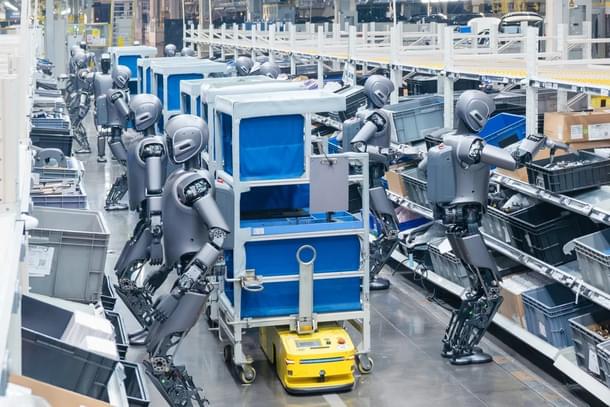 UBTech robots working in the Zeekr car plant in Ningbo. Photo: Handout