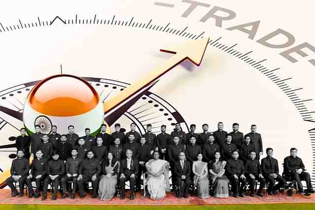 Probationers of Indian Trade Service with President Smt Droupadi Murmu at Rashtrapati Bhavan (2024).