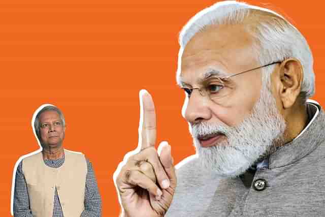 Prime Minister Modi and Mohammad Yunus.