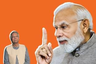 Prime Minister Modi and Mohammad Yunus.