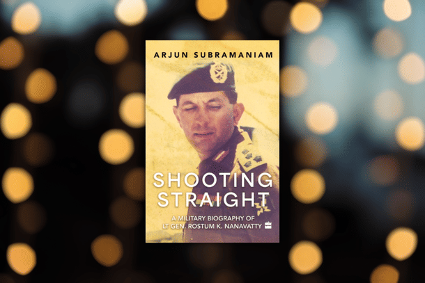 Book cover of the Nanavatty biography 'Shooting Straight'
