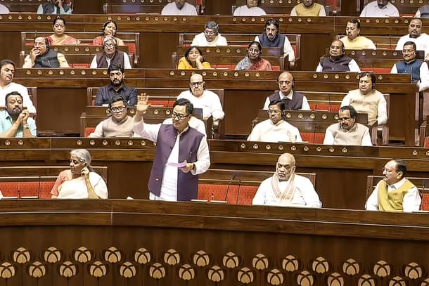 Minority Affairs Minister Kiren Rijiju speaking on Waqf Amendment Bill in the Rajya Sabha.