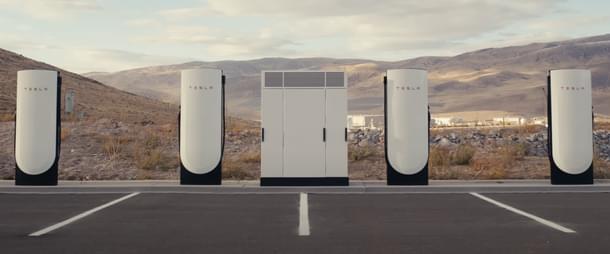 Tesla's V4 Supercharger stations (Image: Tesla)