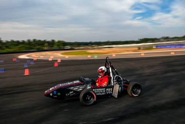 The Formula style car of MSRIT, Bengaluru