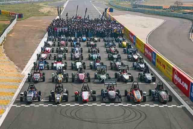 Formula Bharat competition at the Kari Motor Speedway, Coimbatore.