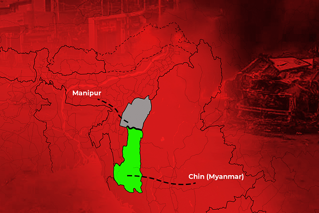 Myanmar's Chin state shares a 398-kilometre long border with southeastern Manipur