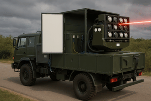 A truck mounted Directed Energy Weapon (Representative Image created using AI)