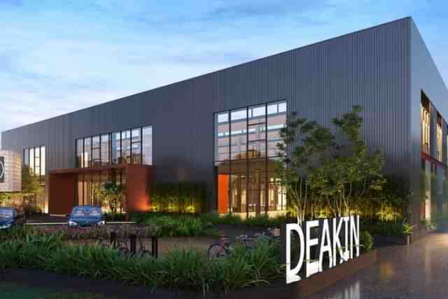 Artistic impression of Australia's Deakin University campus at GIFT City, Gujarat. 
