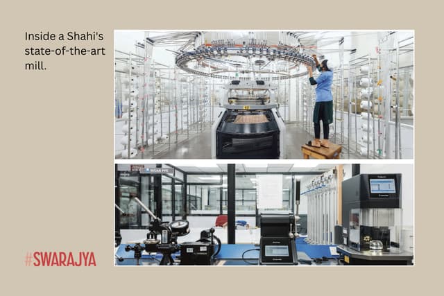 Inside Shahi's state-of-the-art mill.