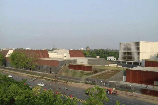 Grand aerial view of Bihar Museum.