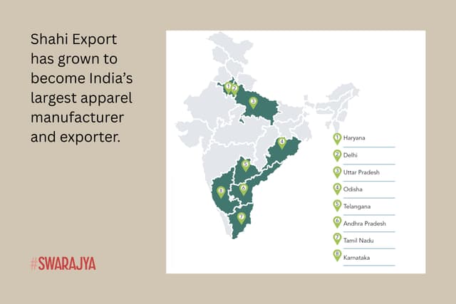 From its humble origins, Shahi export has grown to become India’s largest apparel manufacturer and exporter.