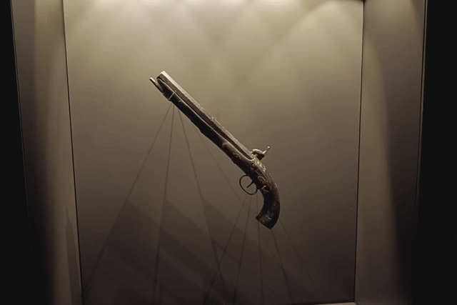 Pistol used in 19th century.