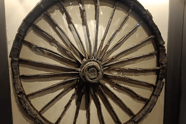 Ashoka Chakra found in Kumhrar, Patna.