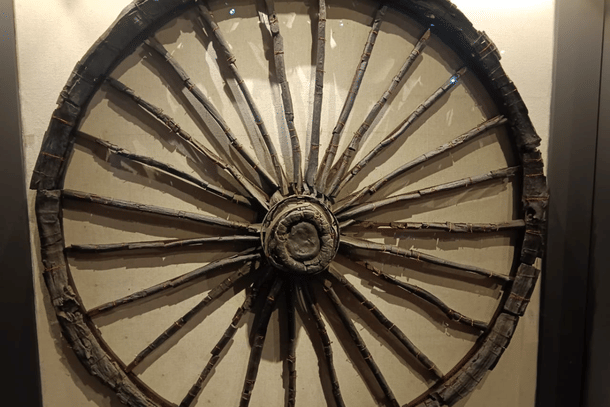 Ashoka Chakra found in Kumhrar, Patna.