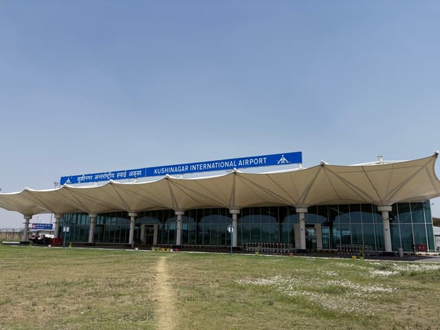 Terminal building of Kushinagar Airport. (Source: Swarajya)