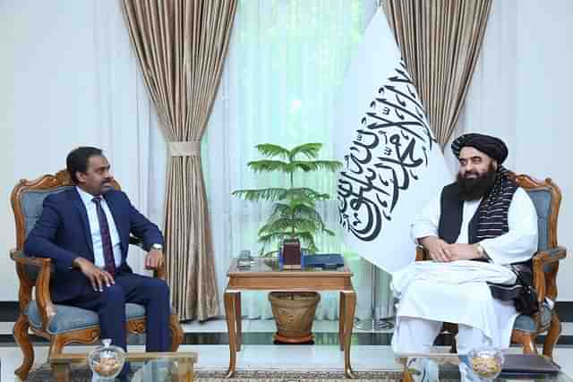 Indian diplomat responsible for managing relations with Afghanistan met the Taliban's interim foreign minister in Kabul
