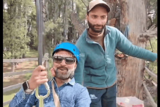 Snapshot from survivor's video (Credit: @kathiyawadiii/X)