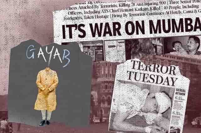 Left: The image, now deleted by Congress X handle. Background and right: headlines from the UPA era. 