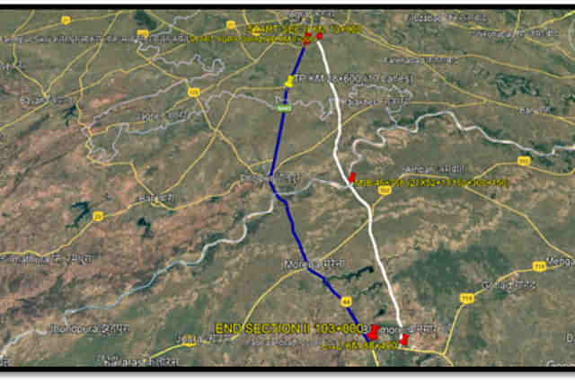 Proposed Alignment of Agra-Gwalior Greenfield Corridor (Pic Via PIB)