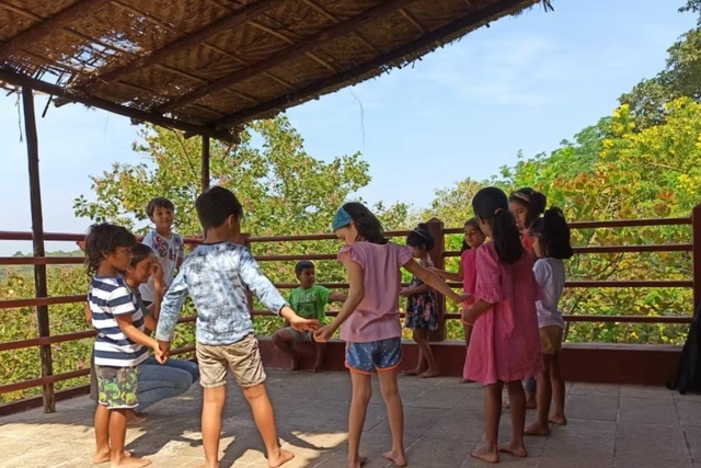 Students at the Learning Center Goa