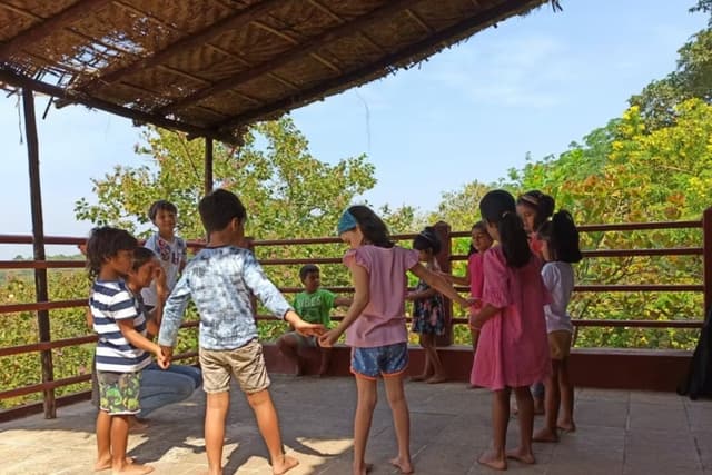 Students at the Learning Center Goa