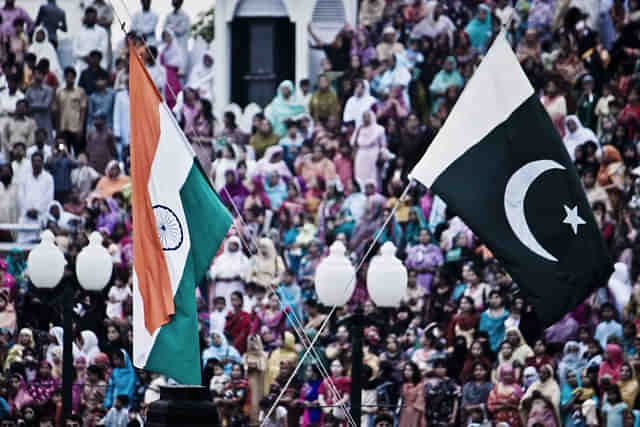 The flags of India and Pakistan at the Attari border (Jack Zalium/Flickr)  (Representative Image) (File Photo)